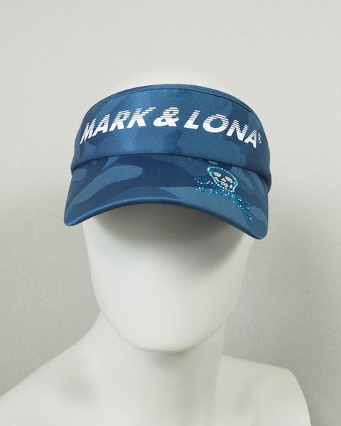 Gauge Jersey Camo Visor | バイザー | ネイビー | ユニセックス | ゴルフウェア MLF-3A-FC14 MARK&LONA
