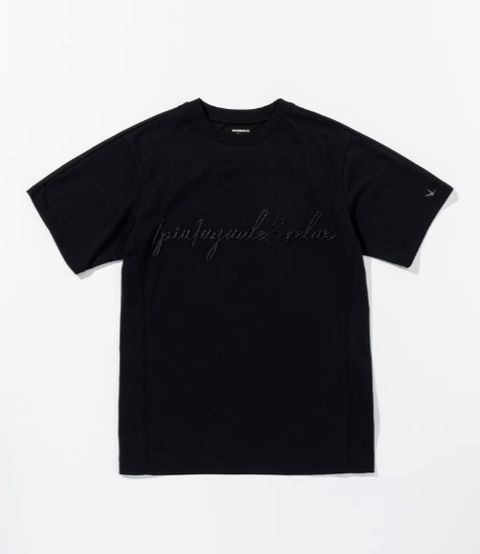 ロープ刺繍ロゴ半袖Tシャツ | Tシャツ | ブラック | メンズ