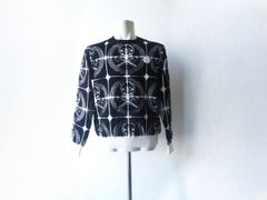 Verve Crew Neck Sweater |  セーター | ブラック | 総柄 | メンズ | ゴルフウェア