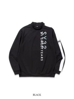 SIDE LINE MODAL MOCK | モックネック | Tシャツ | ブラック | メンズ | ゴルフウェア