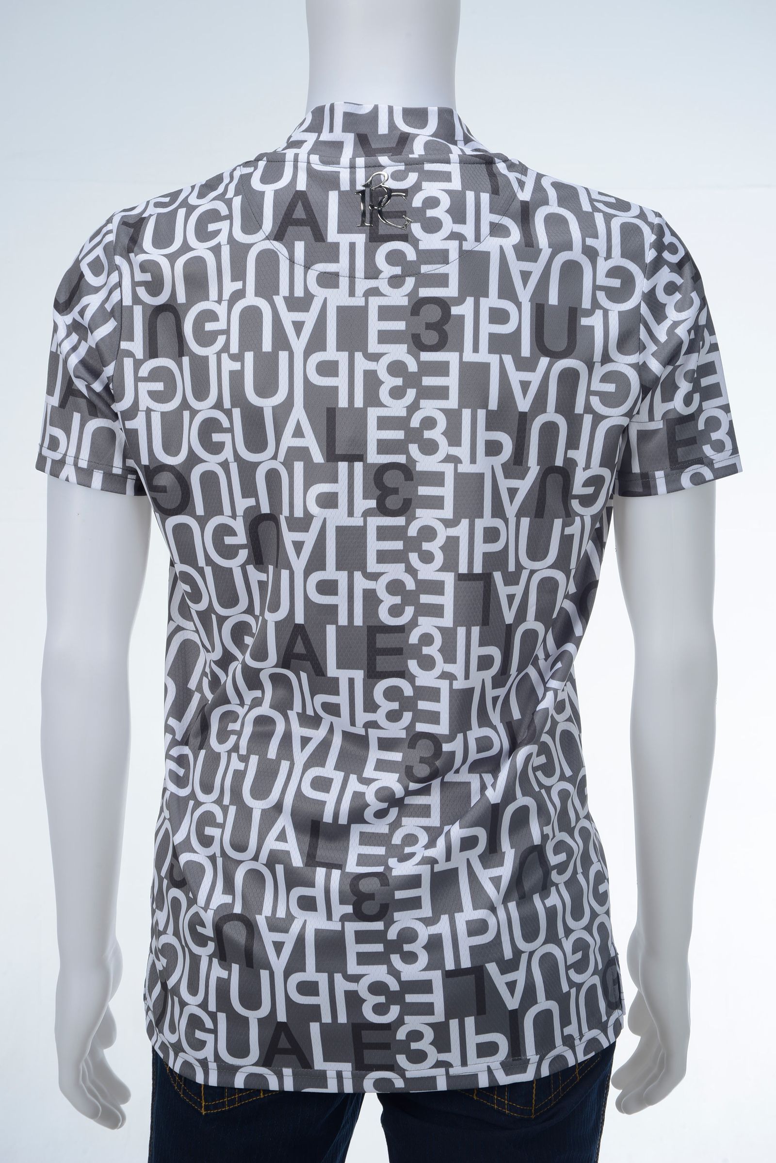 S/S MOCK NECK FULL MIX LOGO | モックネック | グレー  | メンズ | ゴルフ