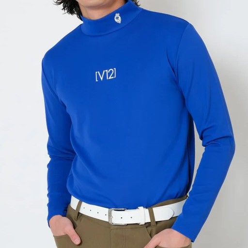 CENTER LOGO MOCK | Tシャツ | ブルー | メンズ | ゴルフウェア