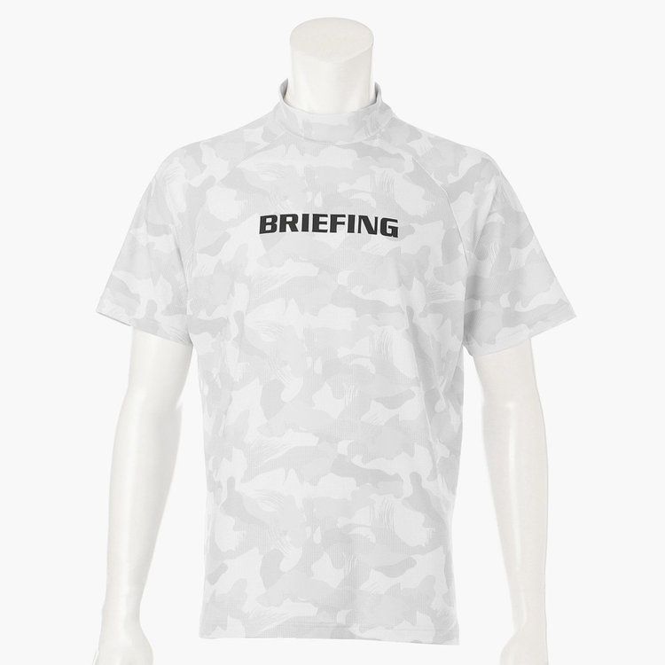 MENS CAMOUFLAGE MOCK NECK RELAXED FIT | モックネックTシャツ | ホワイト | メンズ | ゴルフウェア