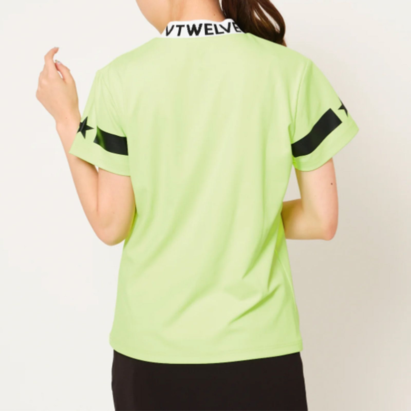 JACQUARD LOGO MOCK | ジャガード ロゴ モック | 半袖 Tシャツ | グリーン | レディース | ゴルフウェア