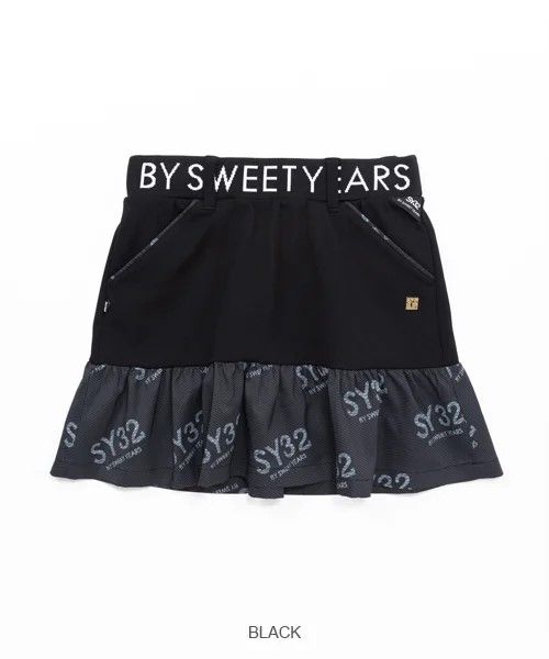 STRETCH GRAPHIC COMBI SKIRT | スカート | ブラック | レディース | ゴルフウェア