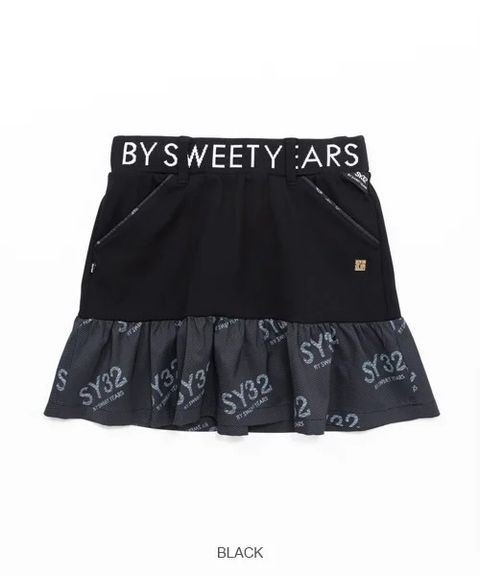 STRETCH GRAPHIC COMBI SKIRT | スカート | ブラック | レディース | ゴルフウェア