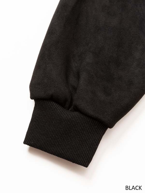 ESTER SUEDE ZIP HOODIE | パーカー | ブラック | メンズ