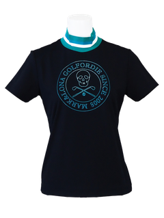 Polla Mock Tee | モックネックシャツ | ブラック | レディース | ゴルフウェア