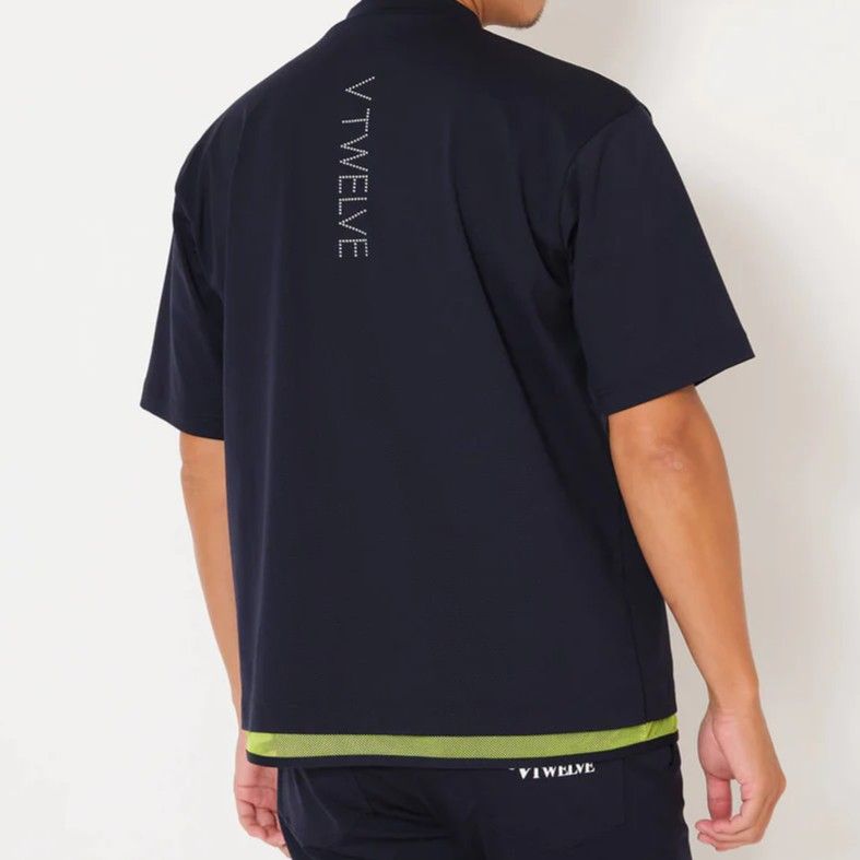 SNEAK MOCK | モックネックTシャツ | ネイビー | メンズ | ゴルフウェア