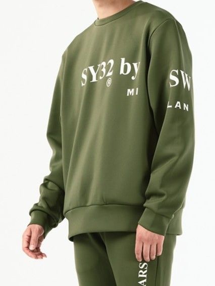 DOUBLEKNIT SEPARATE GRAPHIC CREW | トレーナー | カーキ | メンズ | ゴルフウェア