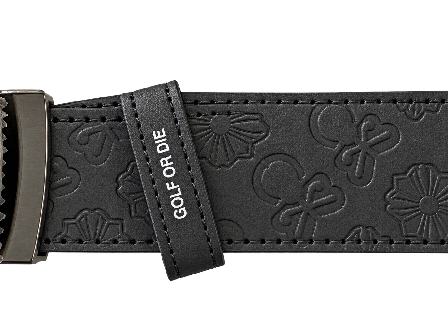 Insignia Emblem Leather Belt | ベルト | ブラック | メンズ | ゴルフ