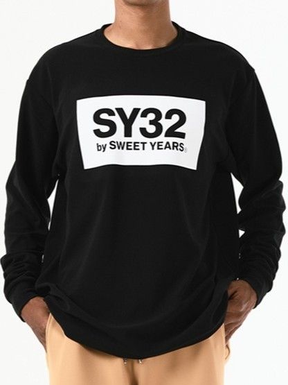 FLOCKY BOX LOGO FLEECE L/S TEE | Tシャツ | ブラック | メンズ