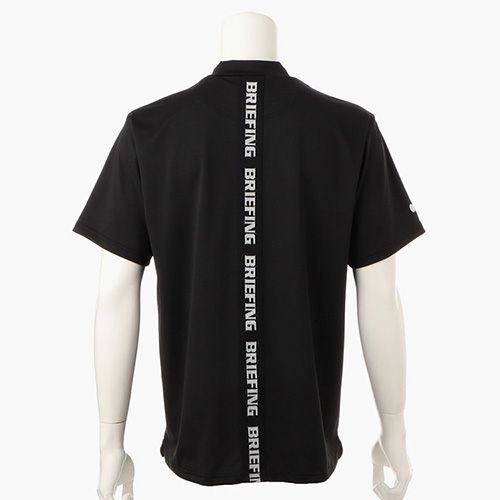 MENS BACK LOGO LINE HIGH NECK RELAXED FIT | ハイネックシャツ | ブラック | メンズ | ゴルフウェア