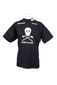Icon Skull Stretch Nylon Piqué Mock | MEN | Tシャツ | ブラック | メンズ | ゴルフウェア | 写真