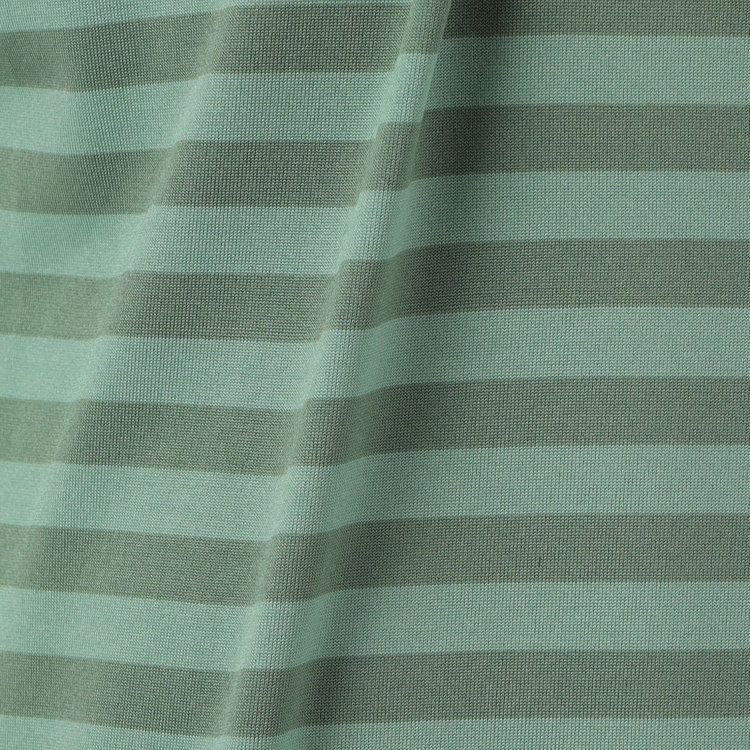 MEN’S SHADOW STRIPE HIGHNECK （リラックスフィット） | ハイネックシャツ | グリーン | メンズ | ゴルフウェア