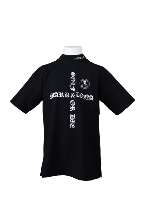 Croce Waffle Mock Neck Tee | MEN | Tシャツ | ブラック | メンズ | ゴルフウェア