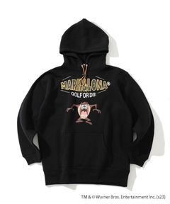 Tasmanian D Applique Hoodie Sweat | パーカー | プルオーバー | フーディー | ユニセックス | ブラック | ゴルフウェア
