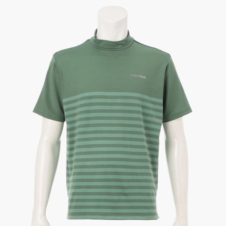 MEN’S SHADOW STRIPE HIGHNECK （リラックスフィット） | ハイネックシャツ | グリーン | メンズ | ゴルフウェア