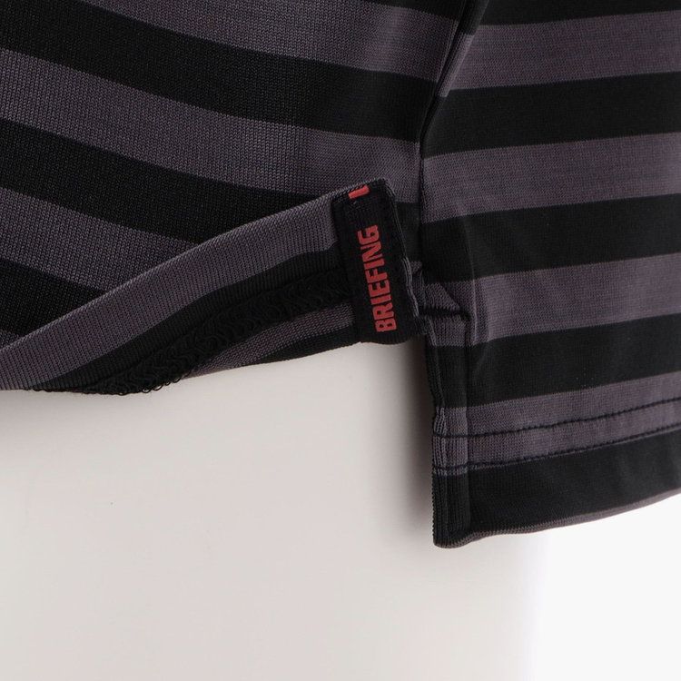 MEN’S SHADOW STRIPE HIGHNECK （リラックスフィット） | ハイネックシャツ | ブラック | メンズ | ゴルフウェア