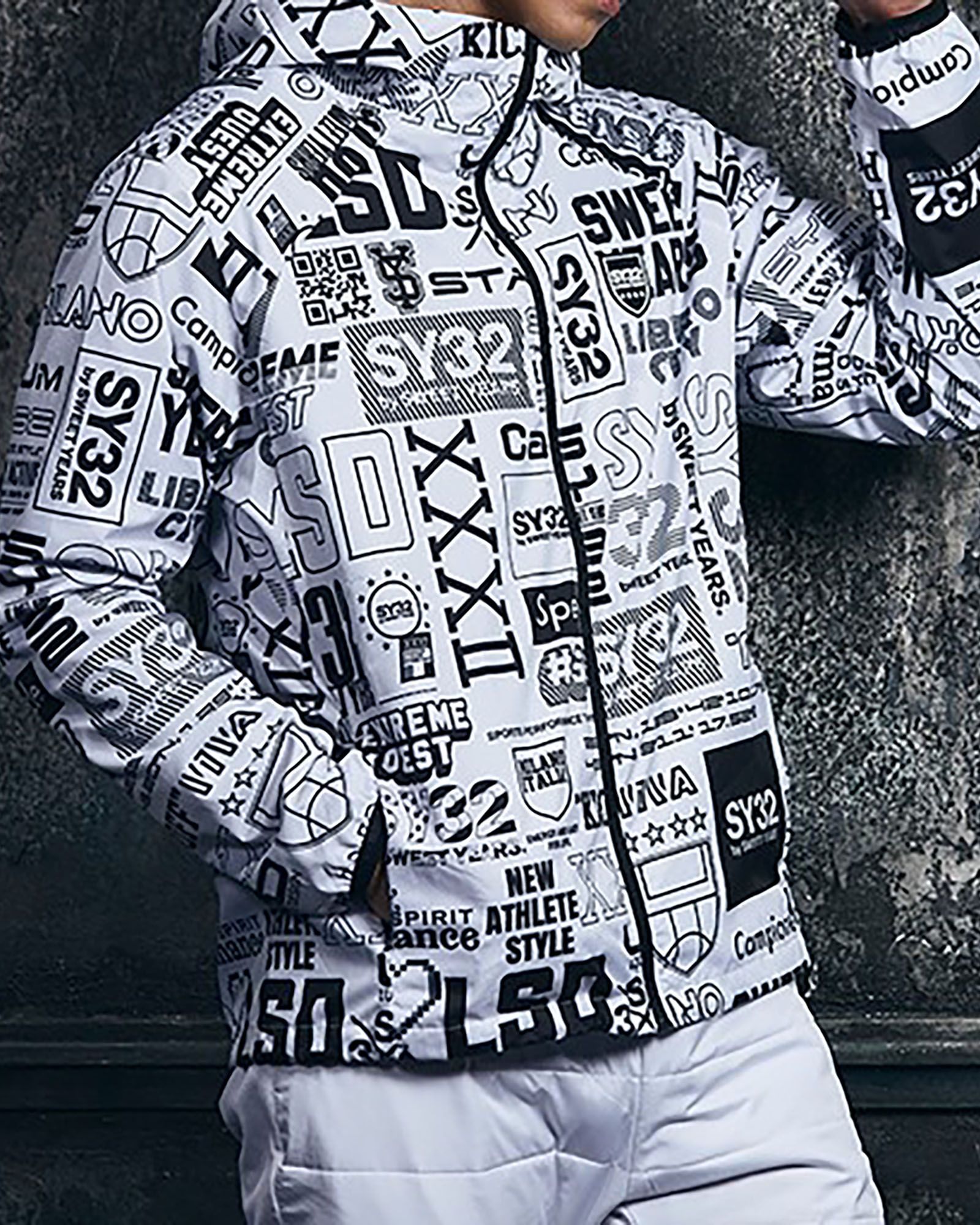 PRINT WINDBREAKER | ウィンドブレーカー | ホワイト | メンズ |  ゴルフウェア