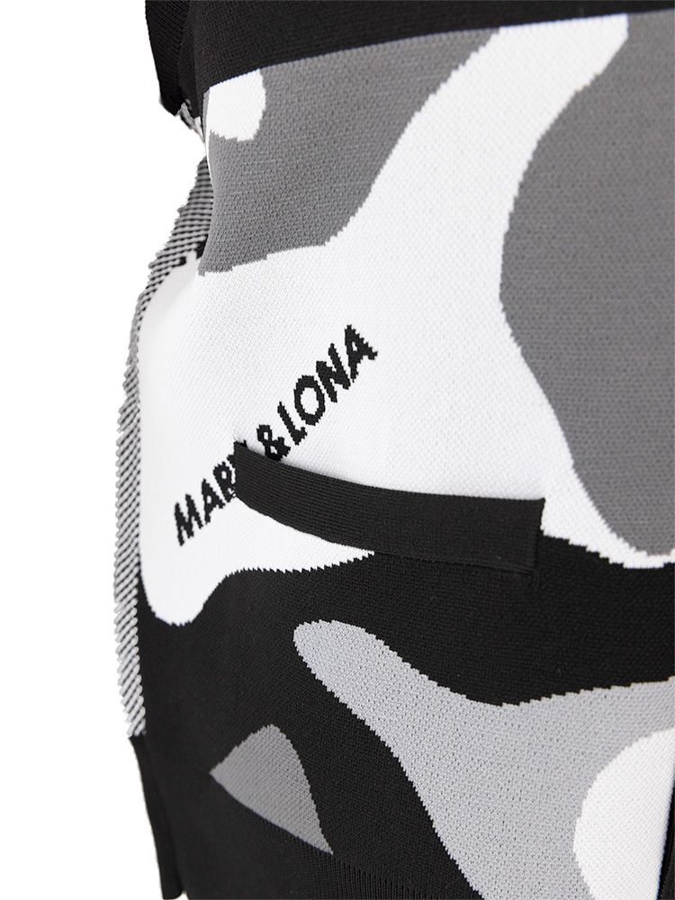 Gauge Camouflage Knit Vest  | ニットベスト | ブラック | メンズ | ゴルフウェア