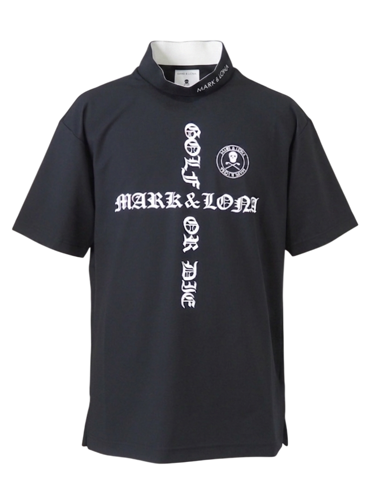 Croce Waffle Mock Neck Tee | MEN | Tシャツ | ブラック | メンズ | ゴルフウェア