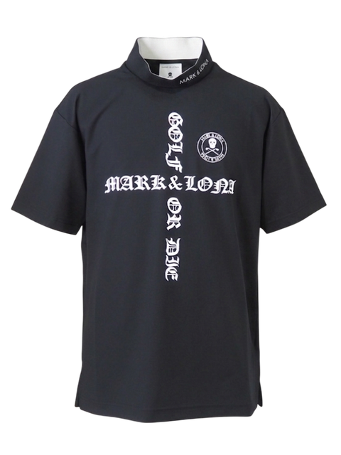 Croce Waffle Mock Neck Tee | MEN | Tシャツ | ブラック | メンズ | ゴルフウェア
