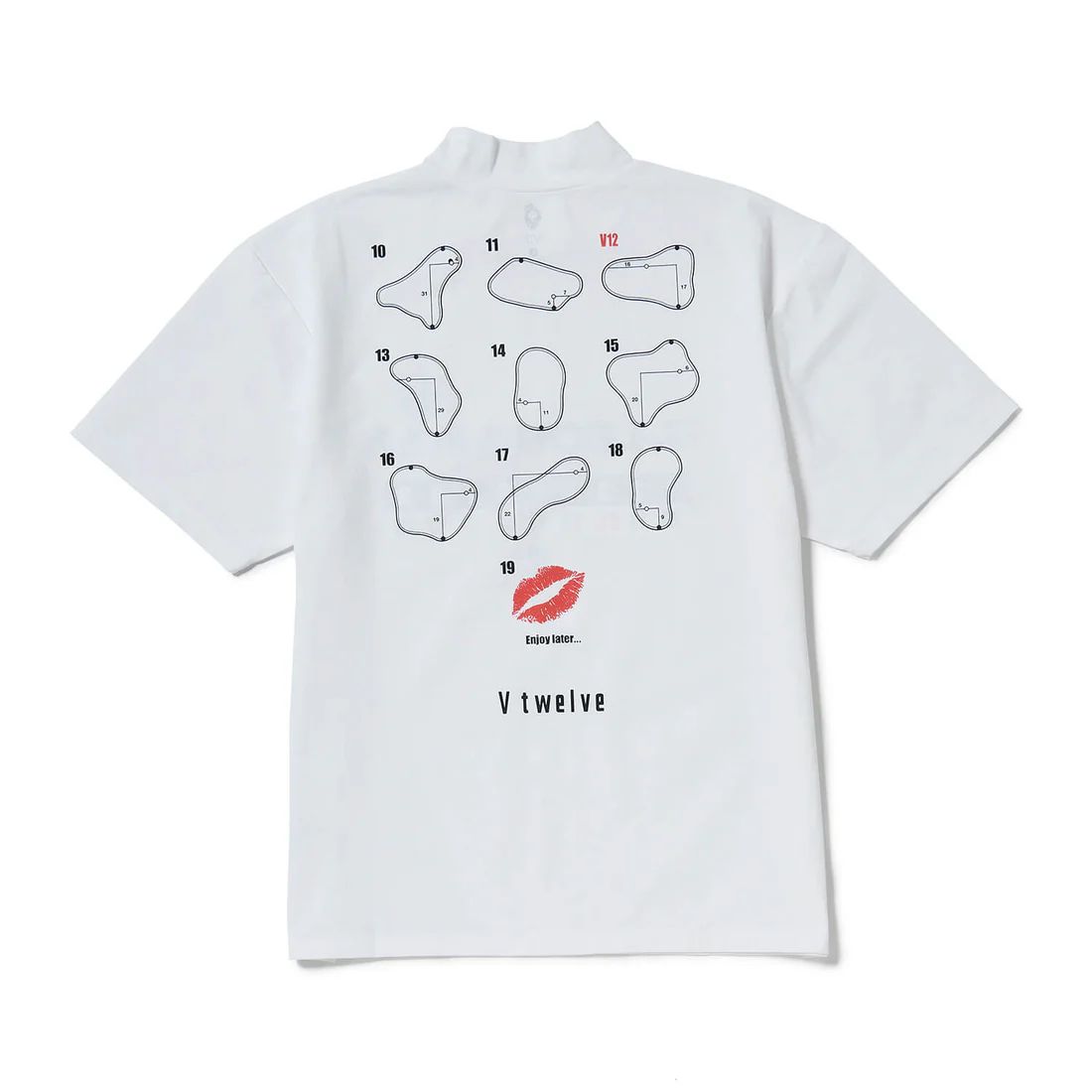 LEON GC set A | ポロシャツ×モックネック  2枚セット| ブラック×ホワイト | メンズ | ゴルフウェア