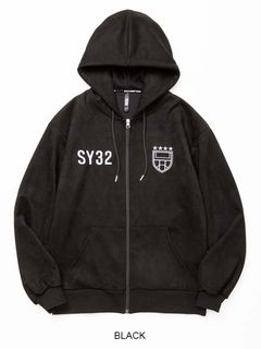 ESTER SUEDE ZIP HOODIE | パーカー | ブラック | メンズ