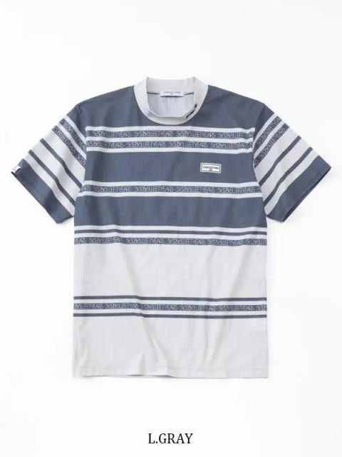 BORDER MESH MOCK | モックネック | L.グレー | メンズ | ゴルフウェア