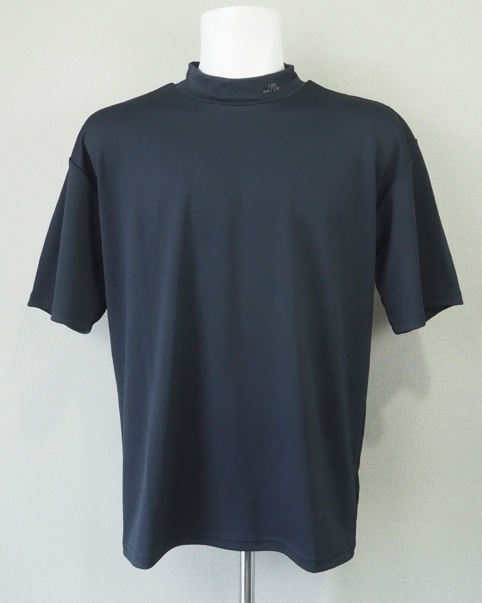モックネック 半袖 Tシャツ | メンズ ゴルフウェア | BLACK ブラック (019) - 46 (M)