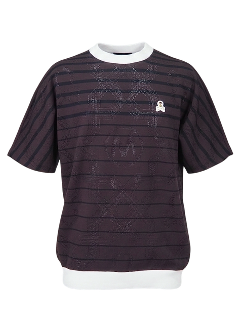 Dominant Mesh Mock Knit | MEN | Tシャツ | D.ブラウン | メンズ | ゴルフウェア