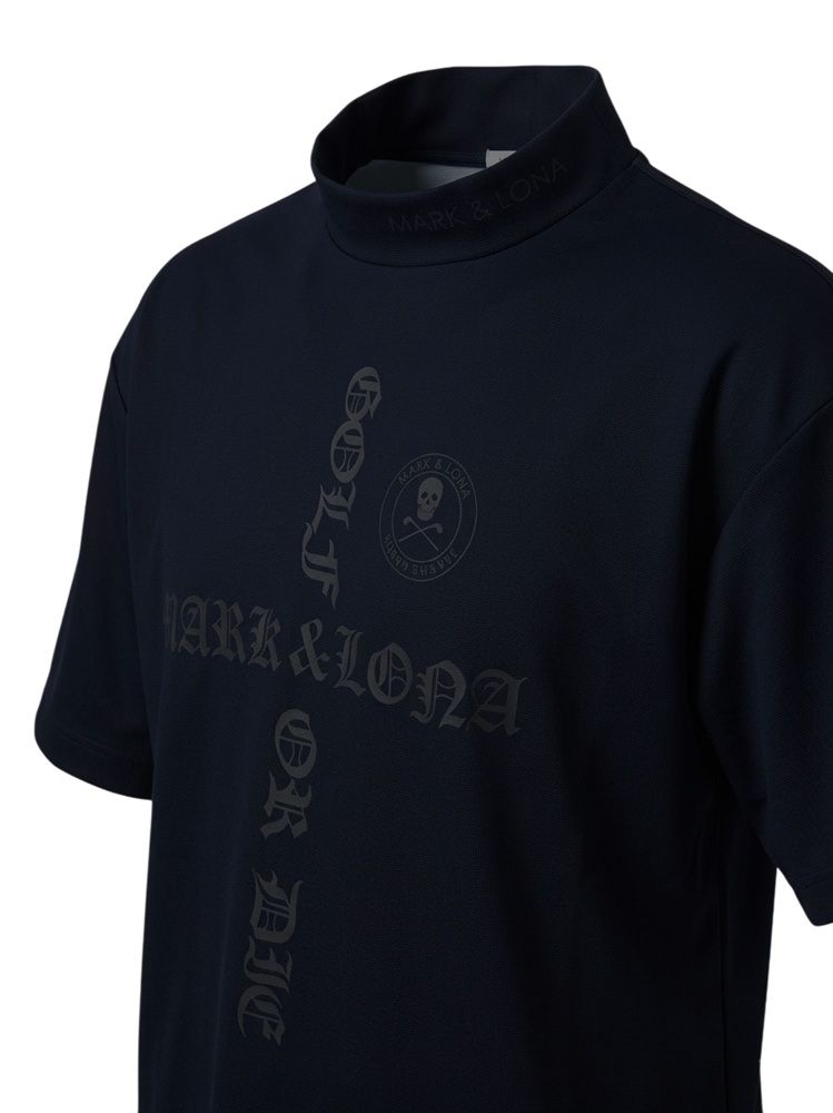 Croce Waffle Mock Neck Tee | Tシャツ | ネイビー | メンズ | ゴルフウェア