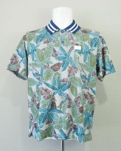 FLOAT LEAF POLO | フロート リーフ ポロ | メンズ ゴルフウェア | BLUE ブルー