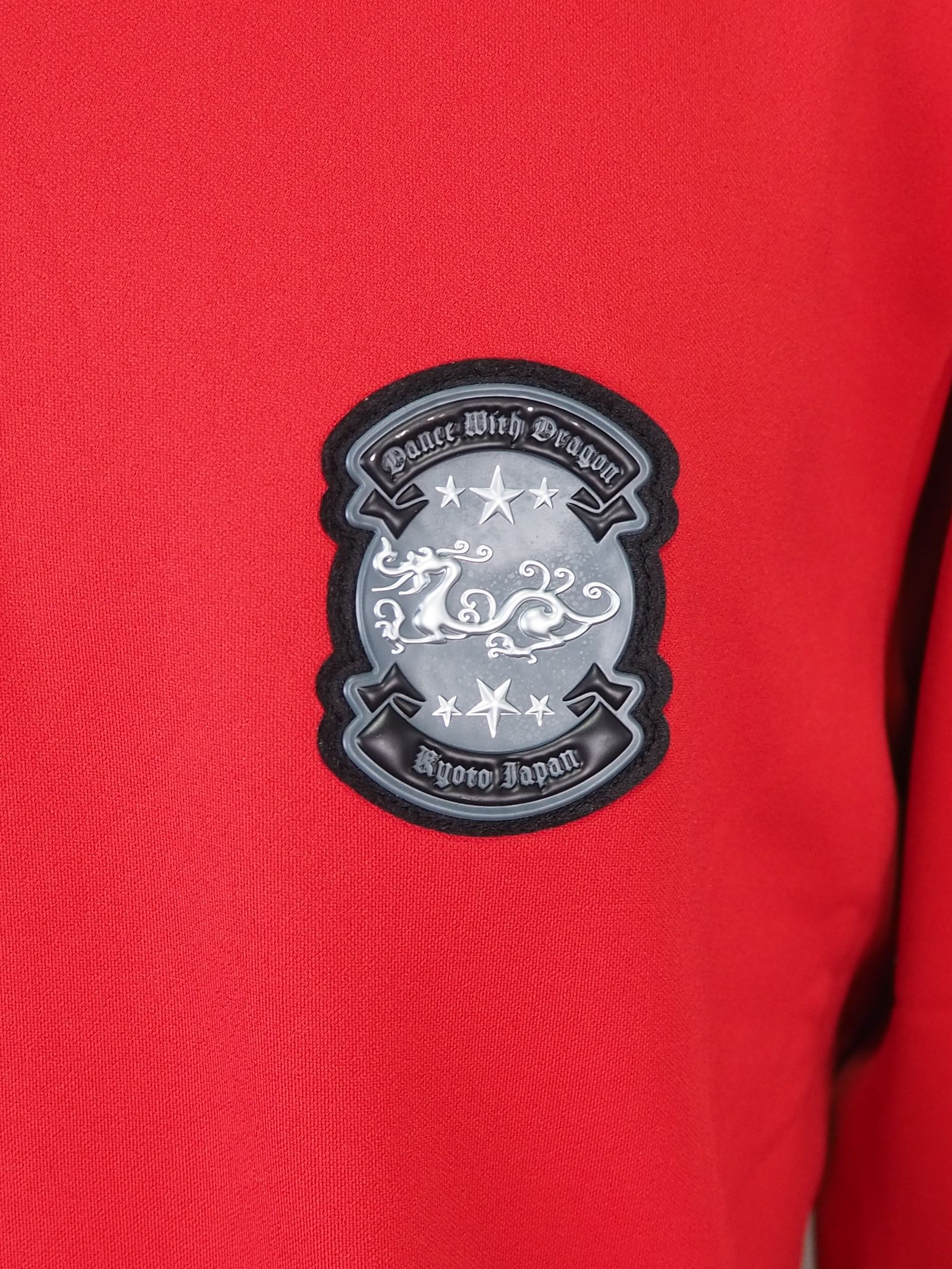 KARUISHIジップモック | ハーフジップ | レッド | メンズ | ゴルフウェア