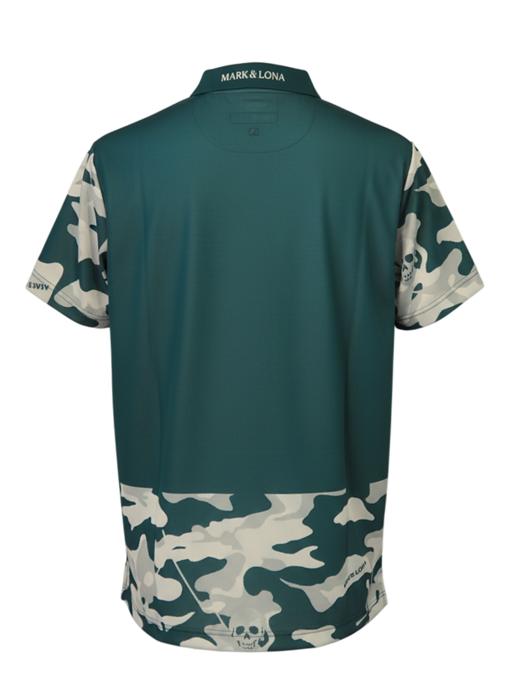 Gauge Camouflage Jacquard Polo | ポロシャツ | グリーン | メンズ | ゴルフウェア