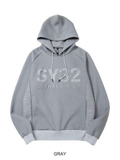 DOUBLE KNIT EMBOSS GEOMETRY P/O HOODIE | パーカー | グレー | メンズ