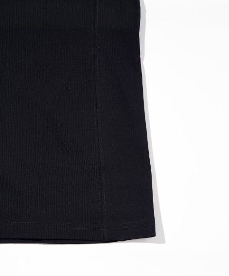 グロッシー刺繍ロングTシャツ | Tシャツ | ブラック | メンズ