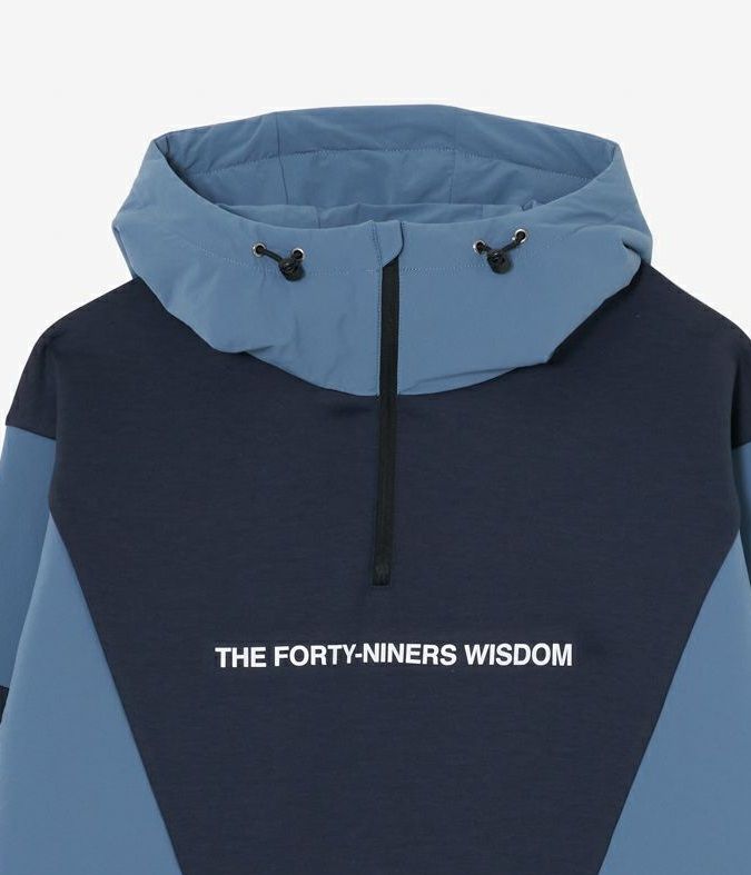 CARDBOARD MATERIAL HOODIE | パーカー | ネイビー×ブルーグレー | ユニセックス | ゴルフウェア