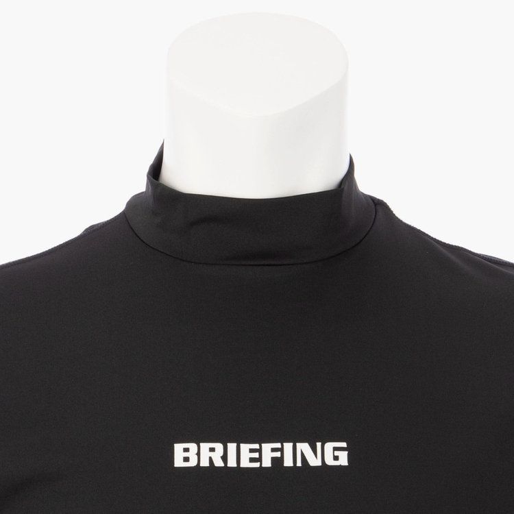 BRIEFING GOLF ハイネックオーバーサイズ シャツバックロゴBLACK