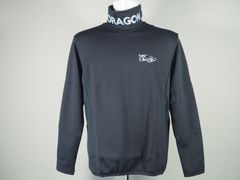 Tシャツ | ハイネック | モックネック | カルイシリバーモック | ブラック | メンズ | ゴルフウェア