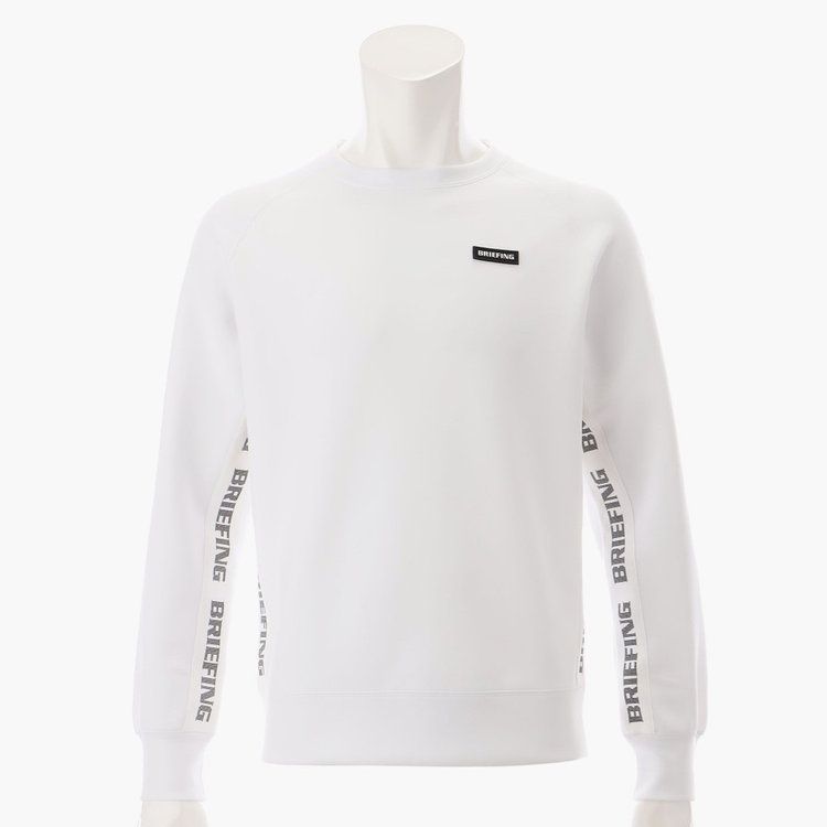 MENS SIDE LOGO LINE CREW NECK | クルーネックスウェット | トレーナー | メンズ | ホワイト | ゴルフウェア