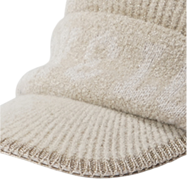 Scope Pom Visor Beanie | ニットキャップ | ベージュ | レディース | ゴルフ