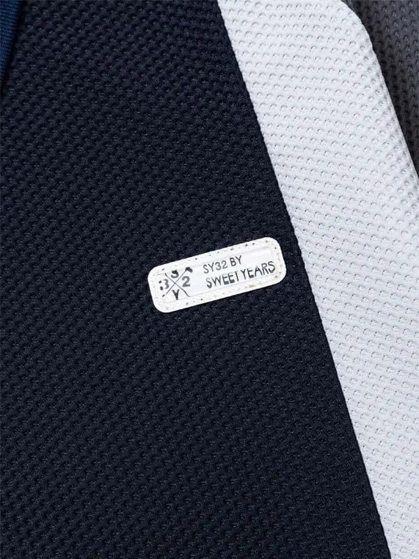 3D-FACE PANEL POLO | ポロシャツ  | ネイビー | メンズ | ゴルフウェア