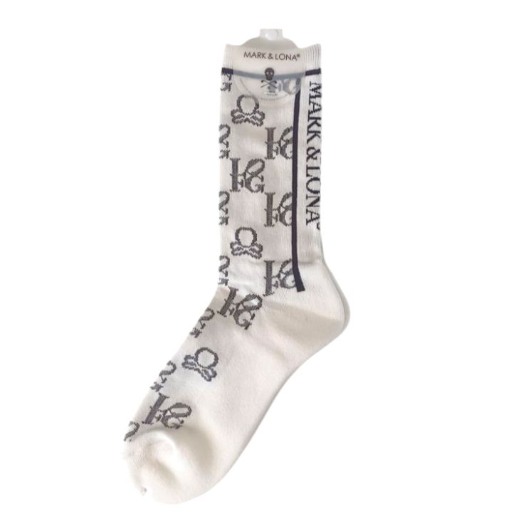 Ever Monogram Socks | ソックス | ホワイト/ブラック | メンズ | ゴルフ