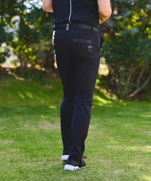 STRETCH SOFT DOUBLE CLOTH LONG PANTS | ロングパンツ | ブラック | メンズ | ゴルフウェア