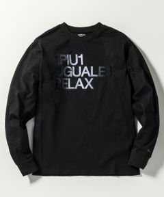 グラデーションフロッキーロゴロングT | Tシャツ | ブラック | メンズ