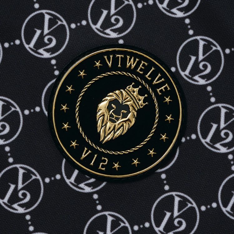 MONOGRAM MOCK | モックネックTシャツ | ブラック | メンズ | ゴルフウェア