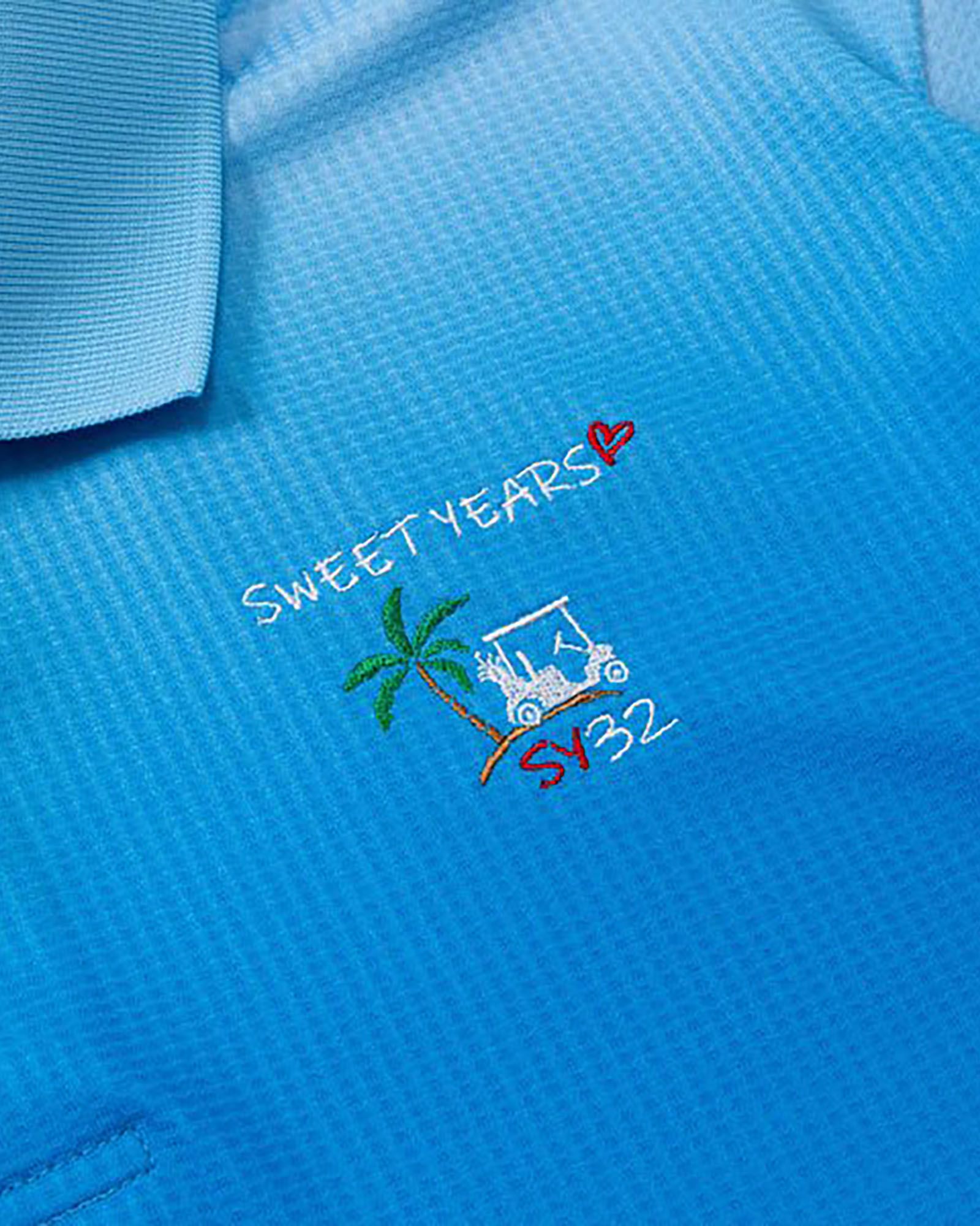 SY32 by SWEET YEARS - BACK GRAPHIC POLO | ポロシャツ
