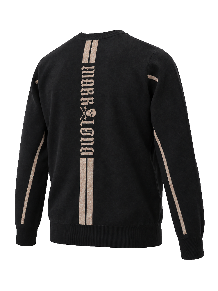 Fraktur Shimmer Crewneck Knit | セーター | ブラック | メンズ | ゴルフウェア